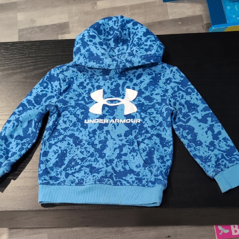 Under Armour Kids Camo Blue Hoodie